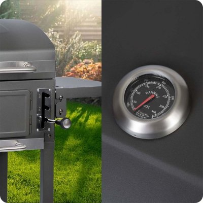 Grill węglowy z pokrowcem Berdsen BD-892 czarny
