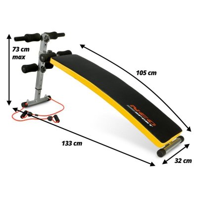 Ławeczka skośna do ćwiczeń z ekspanderami Neo-Sport NS-08G