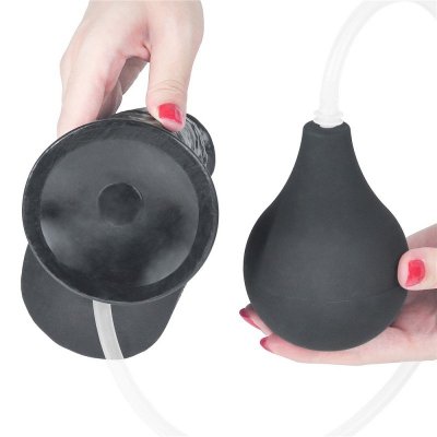 DILDO 10&#039;&#039; SQUIRT EXTREME DILDO – BLACK