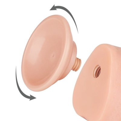 DILDO 9.5&#039;&#039; SLIDING SKIN DUAL LAYER DONG FLESH