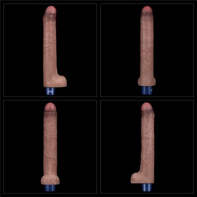 WIBRATOR 10.5&quot; REAL SOFTEE VIBRATING DILDO