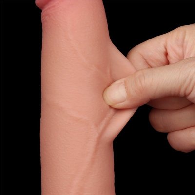 DILDO 8.5&#039;&#039; SLIDING SKIN DUAL LAYER DONG