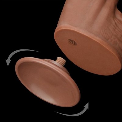 DILDO 12&#039;&#039; KING SIZED SLIDING SKIN DUAL LAYER DONG BRĄZOWY