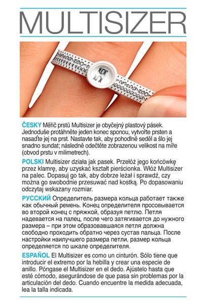 Multisizer poznaj swój rozmiar palca