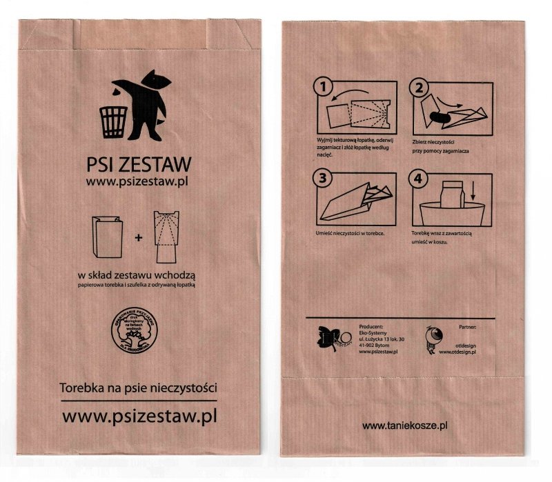 Torebki na Psie odchody ( psiZestaw.pl ) 500 szt. - konfekcjonowane 