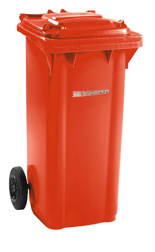 Pojemnik na odpady z tworzywa 120 l SSi-Schaefer - BIO Brąz