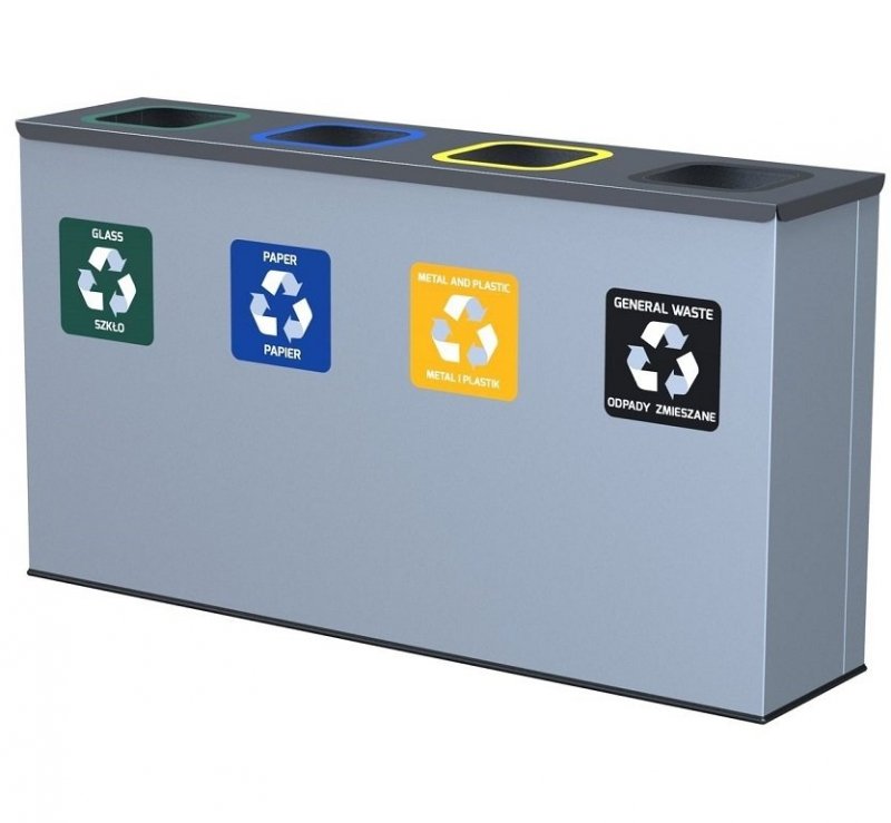 Stacja do segregacji EKO STATION 4 komory ( 4x60l )