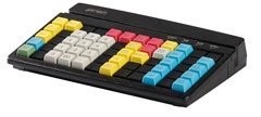 Keyboard MC 60 programmable, 60 keys, numeric, magnetic stripe reader, USB, incl.: keys, colour: black