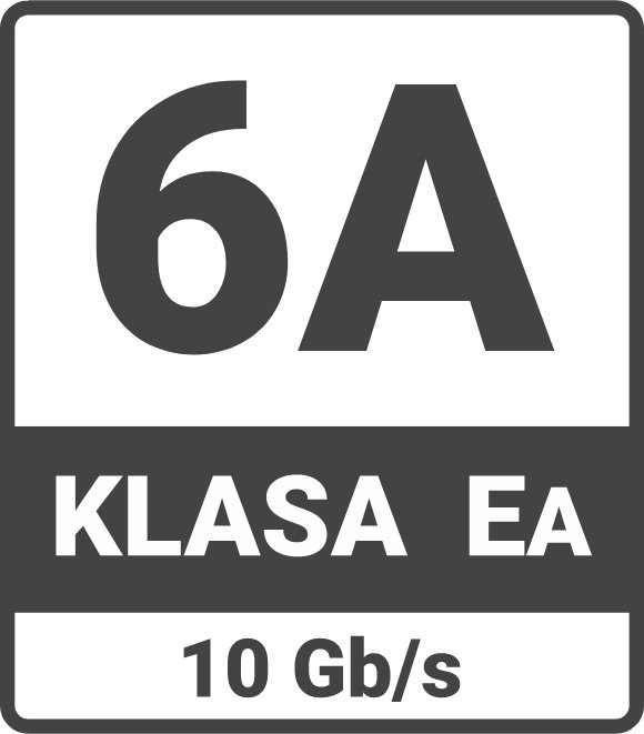 Kabel Skrętka U/FTP kat.6a drut 100m PE zewnętrzny suchy czarny