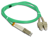 Patchcord FO Duplex 50/125 LC/SC 2m OM3