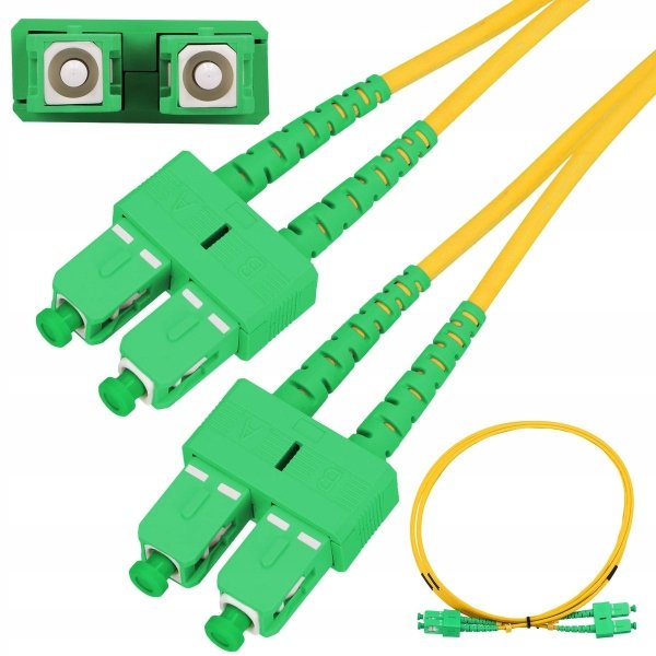 Patch cord SC/APC-SC/APC duplex SM 1m