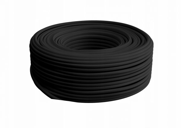 Kabel Skrętka S/FTP kat.7 drut 50m PE zewnętrzny suchy czarny