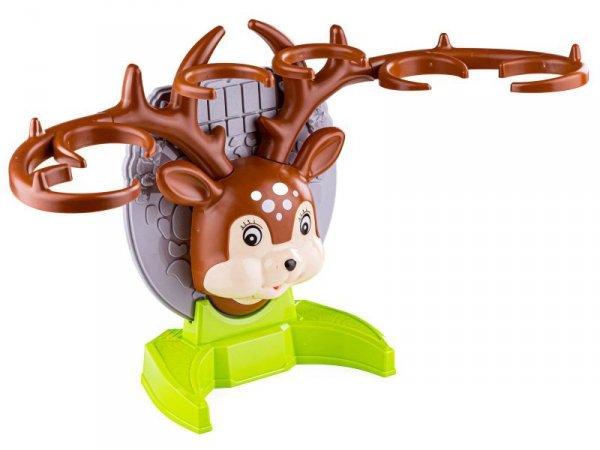 Gra Zręcznościowa Rzucanie Piłeczką Piłką Do Kosza Do Celu, Jelonek + Akcesoria,  Deer Bounce Game