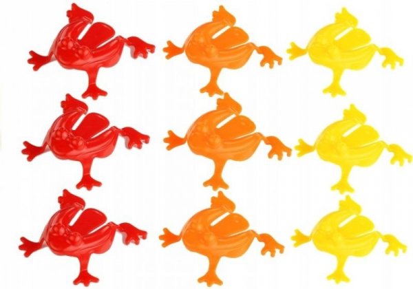 Wesoła Gra Zręcznościowa - SKACZĄCE ŻABKI &quot;Jumping frog&quot; Pchełki