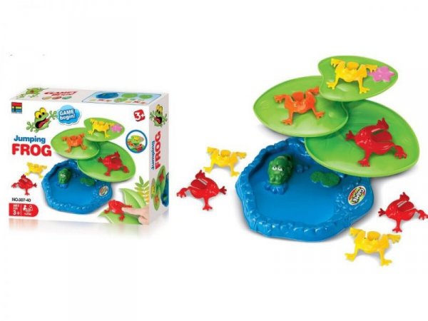 Wesoła Gra Zręcznościowa - SKACZĄCE ŻABKI &quot;Jumping frog&quot; Pchełki
