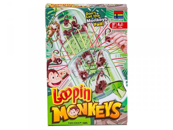 Gra Zręcznościowa Typu Bierki, Loopin Monkeys, SPADAJĄCE MAŁPKI
