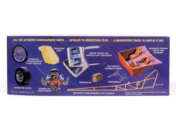 Model Plastikowy - Samochód 1:25 Ramchargers Dragster & Transporter Truck