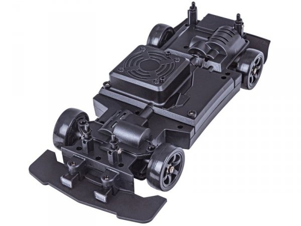 DUŻY Samochód Do Driftu Auto RC Drift 1:16 2,4 GHz PARA DYM 4WD Niebieski Nissan GTR LED