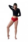 Figi damskie Julimex  Bellie czerwone maxi