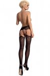 Rajstopy S206 Garter stockings black Obsessive