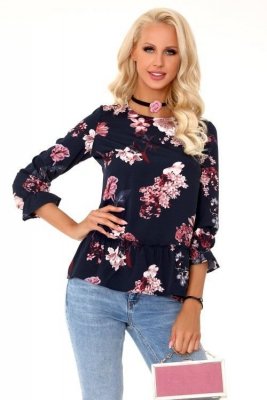 Bluzka damska Merribel Breanna Dark Blue