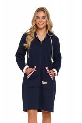 Szlafrok damski Doctor nap SMZ 4508 navy blue