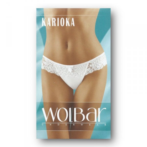 Figi damskie Wol-Bar Karioka białe