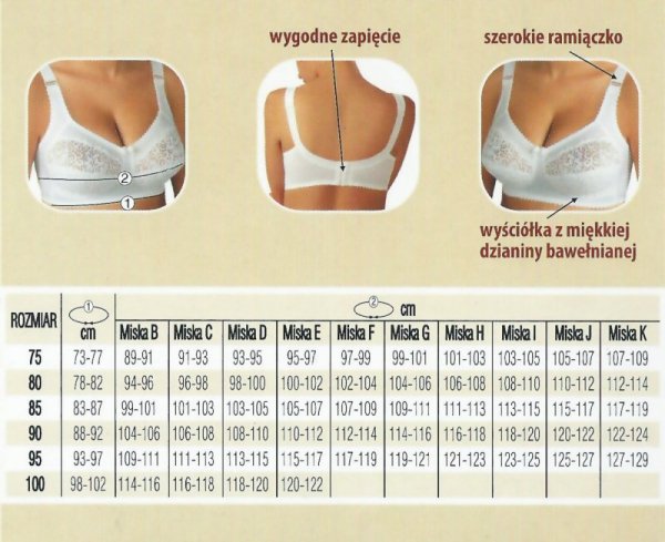 Biustonosz miękki Viki Krystyna 579 beżowy