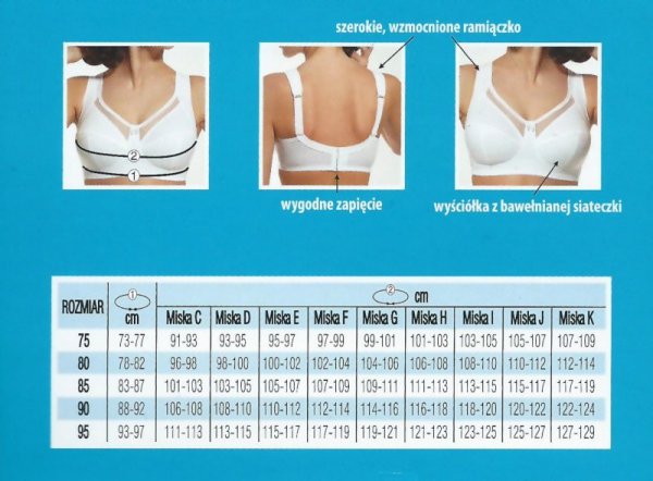 Biustonosz miękki Viki Maja 582 beżowy
