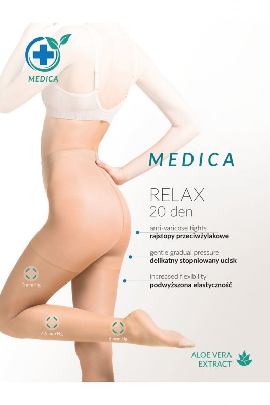 Rajstopy damskie Gabriella relax medica 20 den plus