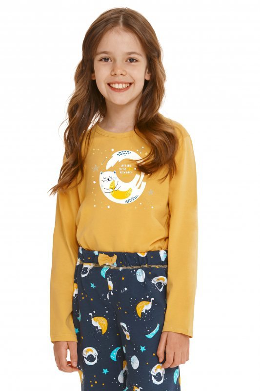 Piżama dziewczęca Taro Sarah 2615 żółta