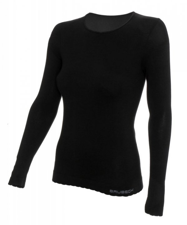 Koszulka damska Brubeck LS 900 czarna