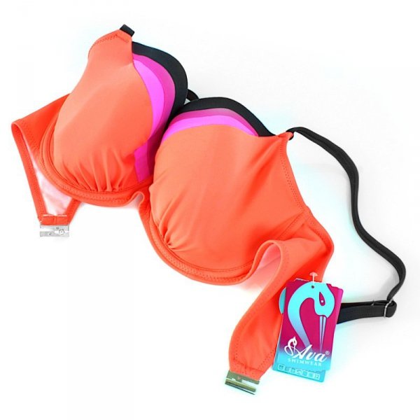 Biustonosz kąpielowy Ava 155 neon orange