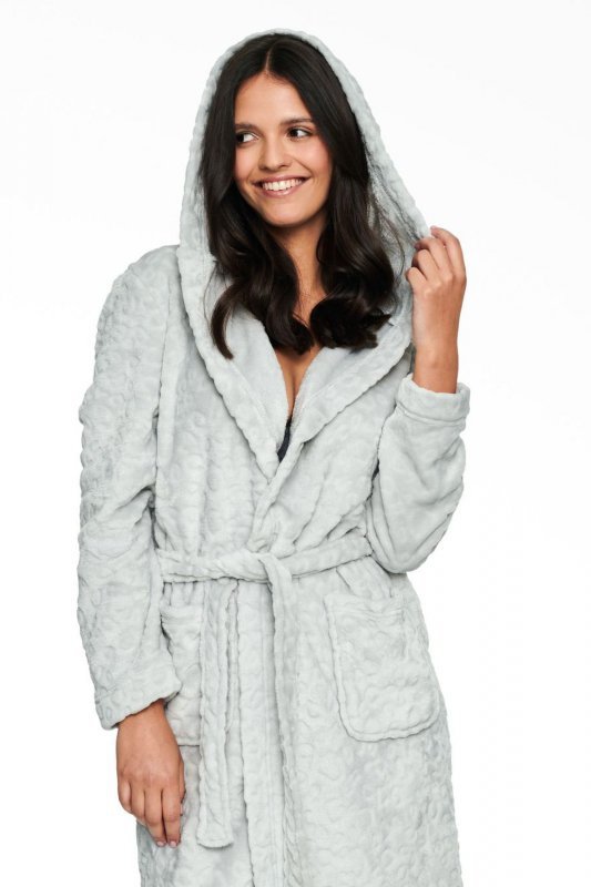 Szlafrok damski Henderson Ladies Henri 40138 szary