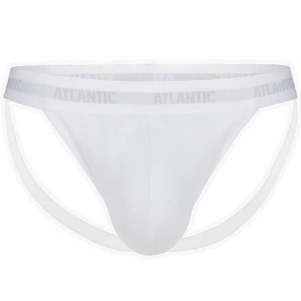 Slipy otwarte Atlantic jockstrap 1571 białe