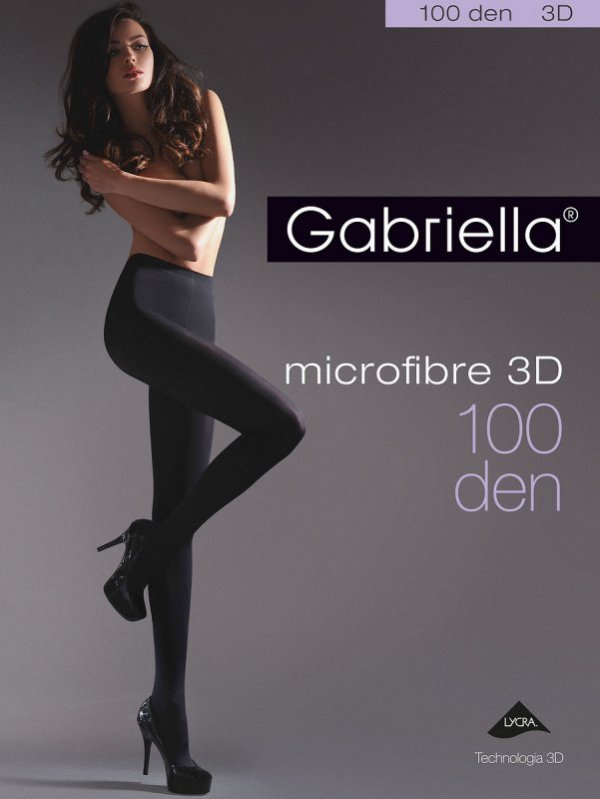Rajstopy Gabriella Microfibre 3D 119 5-XL 100 den