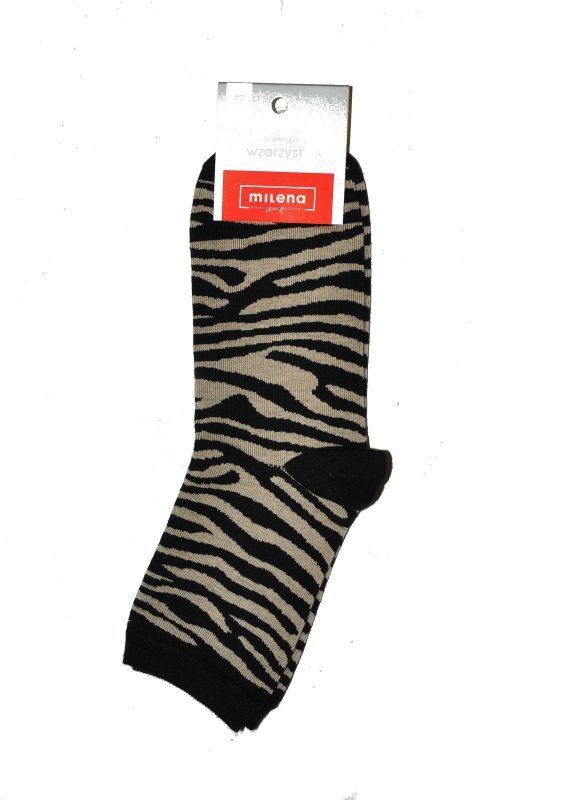 Skarpety damskie Milena 0200 Zebra