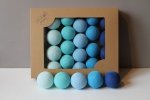 cotton balls blue