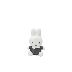 Miffy Tiamo przytulanka - grzechotka 25cm szara