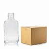 Szklana butelka PIERSIÓWKA 100 ml na alkohol – karton 100 szt. idealny dla hurtu.
