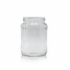 720 ml jar with homemade strawberry jam
