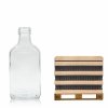 Szklana butelka PIERSIÓWKA 200 ml (68.5 mm) na alkohol – półpaleta 1056 szt. idealna dla hurtu.