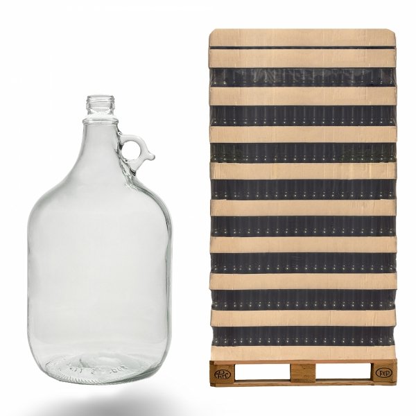 Szklany gąsior Balon Dama 5000 ml na alkohol – paleta 180 szt. idealna dla hurtu.