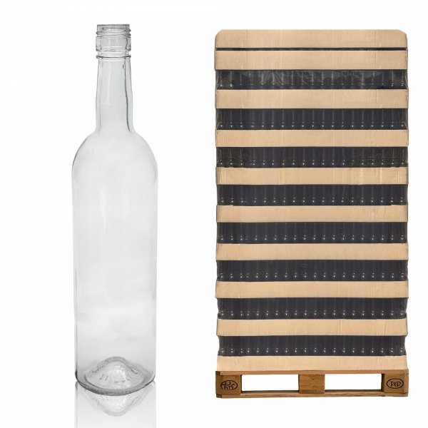 paleta butelek Bordeaux 750 ml
