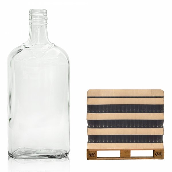 Szklana butelka MARYNARZ 500 ml na alkohol – półpaleta 480 szt. idealna dla hurtu.