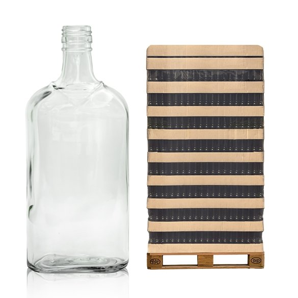 Szklana butelka MARYNARZ 500 ml na alkohol – paleta 1680 szt. doskonała na hurt.