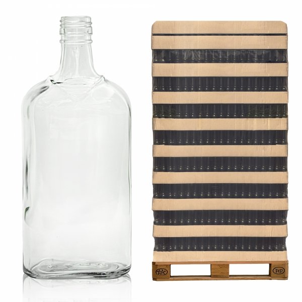 Szklana butelka MARYNARZ 500 ml na alkohol – paleta 960 szt. idealna dla hurtu.