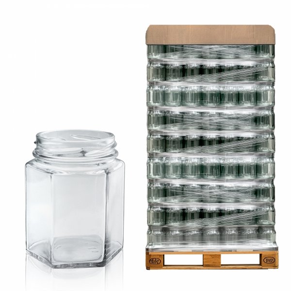 sloik-szesciokatny-hexagonal-196-ml-0.19-l-fi-58-paleta-5643-sztuk-lemon-tree-glass