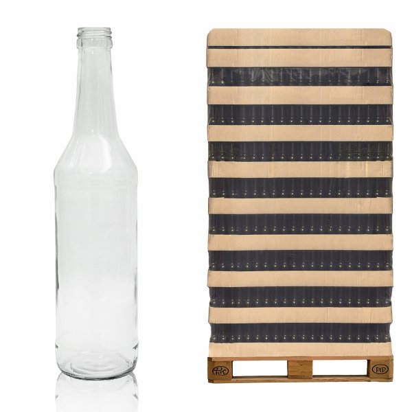 Szklana butelka Lieh 500 ml na alkohol – paleta 1960 szt. idealna dla hurtu.