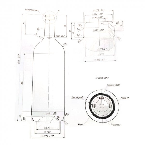 Paleta z butelkami 1500 ml gotowa do transportu